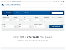 Tablet Screenshot of gebeilyrealestate.com